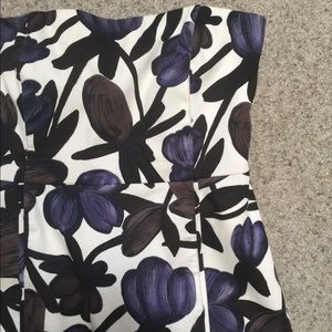 Floral strapless dress by Banana Republic
